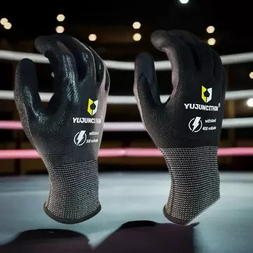 Tốt 1 đôi siêu mỏng an toàn thợ điện găng tay 400/500V cách điện làm việc Găng tay Nitrile chống điện giật găng tay mới