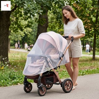 Xe đẩy trẻ em phổ thông Lưới chống muỗi Bảo hiểm toàn diện Lưới mật độ cao Chống bọ