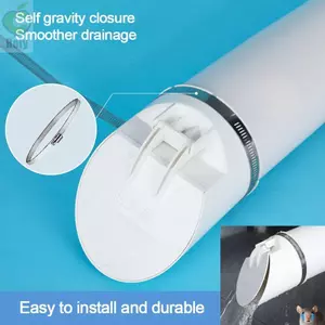 Vỏ mái chống côn trùng ROLY, Ống thoát nước đa chức năng màu trắng Ống thoát nước sàn, Chống mùi hữu ích Nắp ống mưa 50-160mm Phụ kiện phòng tắm ban công ngoài trời