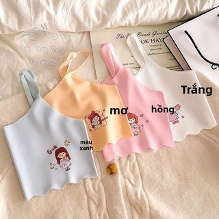 Áo lót hai dây cho bé gái - Vải lạnh mềm mại không đường may thoáng khí mỏng nhẹ mặc hè