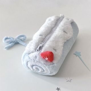 Hộp đựng bút chì sang trọng SENRTY Cream Swiss Roll, Túi văn phòng phẩm dễ thương thẩm mỹ cao Hàn Quốc, Hộp lưu trữ dung lượng lớn ngọt ngào Hộp văn phòng phẩm dành cho sinh viên