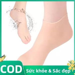 Trong Kho 1 Cặp Chăm Sóc Bàn Chân Vớ Spa Silicone Giữ Ẩm Gel Chống Nứt Bảo Vệ Cá Tuyết