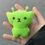 Dễ Thương Quirky Trừu Tượng Xanh Người Ngoài Hành Tinh Sang Trọng Mặt Dây Chuyền Móc Khóa Mô Phỏng Sang Trọng Nhồi Bông Ngoài Hành Tinh Túi Mèo Trang Trí Hoạt Hình Sinh Nhật Quà Giáng Quà Tặng