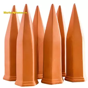 6 Cái Dụng cụ tưới cây gốm bằng đất nung Máy tìm nước cây xanh cho kỳ nghỉ cho trong nhà & ngoài trời
