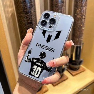 Ốp điện thoại trong suốt trong suốt Black Boy Back Football Thích hợp cho iPhone 13promax 13 14 15 16 17 pro max 16pro 15promax 14promax xs xr 11promax Vỏ silicon linh hoạt