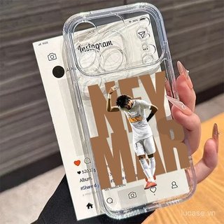 Ốp điện thoại trong suốt trong suốt Cử chỉ bóng đá Độc đáo Thích hợp cho iPhone 17promax 16promax 17 16 15 promax 14 13 12 11 pro max xr xs 12promax Vỏ silicon linh hoạt