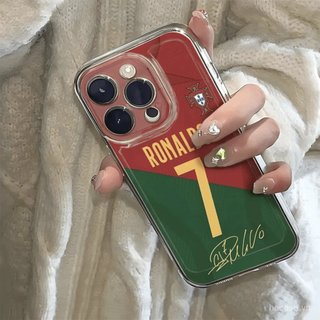 Ốp Điện Thoại Trong Suốt Phong Cách Mới Màu Sắc Phù Hợp Không. 7 Bóng Đá Thích Hợp Cho iPhone 12 13 14 15 Promax 16 17 Promax xr xs 11promax 12promax 13pro 14pro Ốp Chống Sốc Linh Hoạt