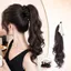 SAIA Tóc Giả Đuôi Ngựa, Sóng Sâu Sóng Sóng Mạnh Uốn Chuối Tóc Giả, Thêm Độ Dày Chấm Bi Xoăn Đuôi Ngựa Tổng Hợp Tóc Giả Sử Dụng Hàng Ngày