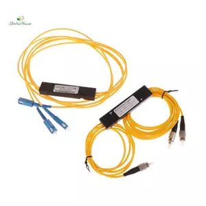 1 Đến 2 Bộ Chia SC FC UPC 1X2 Bộ Chia Quang Sợi PLC SC / UPC PCL Loại Côn Splitterputer Dây Cáp Tay Áo mới