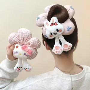 Hoạt Hình Dễ Thương Mông Sanrio Scrunchy Hoa Tóc Dây Tóc Hoa Cao Cấp Tóc Bóng Đầu Dây Dễ Thương