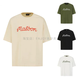 Áo thun ngắn tay GOLF có chữ đơn giản và vừa vặn 100% Cotton cao cấp