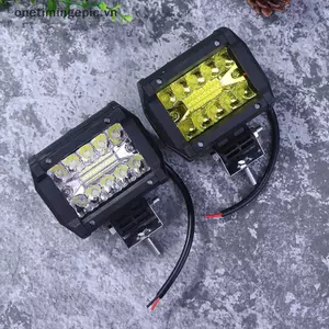 VFZ 12v Đèn LED Địa Hình Điểm Floodbo Làm Việc Thanh Siêu Sáng 6000K Cho Xe SUV 4x4 Thuyền ATV Barra Đèn Pha LED OTE