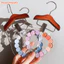 FAVORITEGOODS Bảng hiển thị tấm màu, Kẹp thép không gỉ Acrylic Kệ trưng bày móng tay, Màn hình móng tay Móc treo bằng gỗ Mini Tổ chức tấm màu