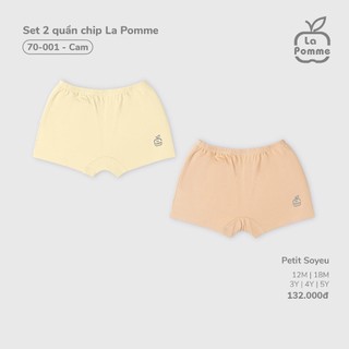 La Pomme SS26.T6.1 Set quần chip cho bé trai, bé gái chất liệu mềm mịn