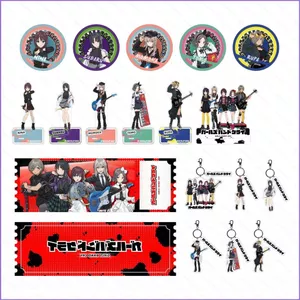 SQ11 GIRLS BAND CRY Nina Momoka Subaru Rupa Tomo acylic vé cuống móc khóa huy hiệu đứng biển