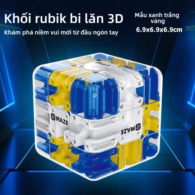 【🇻🇳Có sẵn kho】3D Mê Cung Ma Thuật Khối Xếp Hình Bóng Cán Khối Mê Cung Đồ Chơi Sáu Mặt Giảm Căng Thẳng Đồ Chơi Quà Tặng Sáng Tạo