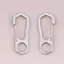 AIHOM Móc khóa bằng thép không gỉ Carabiner 2 5 chiếc Kẹp lò xo mạnh mẽ Bule để buộc bánh răng cắm trại ngoài trời,