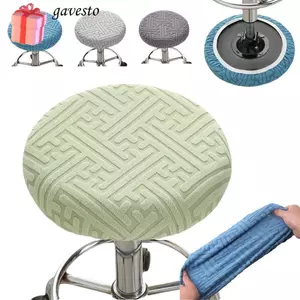 Vỏ bọc ghế tròn GAVESTO, có dây thun Bao gồm tất cả Vỏ bọc ghế, Vỏ bọc ghế trượt 30cm có thể giặt được cho ghế xoay thanh