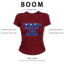 BOOM Áo Baby Tee Nữ Cotton Ôm Body-Áo Thun Ngắn Tay Y2K In Hình PhongCách Mùa Hè, Cổ Tròn Hàng Đầucách hàn quốc phong153