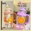 Bình Nước Dung Tích Lớn B & N 1300ML Chai Nhựa Chống Rò Rỉ Có Tay Cầm Cho Trường Du Lịch Thể Thao Ngoài Trời.
