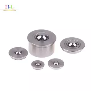 HL Converyorponent MJ310 / MJ311 Thép không gỉ / POM Vòng bi chuyển bánh xe bền Bóng lăn LMWU