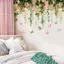 {WELV}Butterfly Floral Wall Sticker 2 pcs Set for Living Room For Bedroom Office Decor