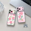 Ốp Da PU Lily Màu Hồng Dễ Thương Cho Vivo Y600 Y500 Y500i Y400 Y300 Y300i Y300T Y200 Y200i Y200T GT Y100 Y100i Pro Plus 5G 4G Ốp Điện Thoại Sang Trọng Vintage Hoa Lãng Mạn Vỏ Mềm