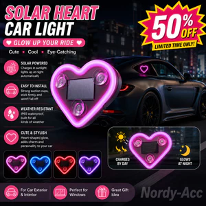 XE Ô TÔ ATMOSPHERE LIGHT Đèn hình trái tim chạy bằng năng lượng mặt trời Đèn trang trí đa năng cho nội thất ô tô Trang trí cửa sổ ngoại thất Đèn chiếu sáng xung quanh ban đêm Phụ kiện trang trí tự động