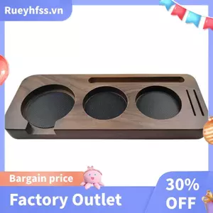58 mm Gỗ Cà Phê Tam Giác Trạm Đứng Cà Phê Portafilter Giá Đỡ Ép Đứng Espresso Phân Phối Đòn Bẩy Giá Đỡ