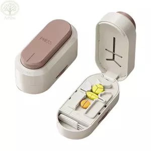 Máy cắt thuốc AMLU, Bộ chia thuốc lưỡi ẩn chống bụi, Bộ chia máy tính bảng thuốc có thể điều chỉnh Bộ chia thuốc để cắt chính xác viên thành 1 / 2, 1 / 3, 1 / 4 miếng