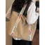 Túi Nylon thông thường dành cho nữ Dung tích lớn dành cho học sinh Túi vải di động Niche All-Match One-