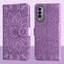 Ví da từ tính Flip Case cho Wiko T50 Vỏ điện thoại hoa hướng dương dập nổi