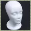 Mũ Mô Hình Đầu Mannequin Bọt Nữ Tóc Giả Giá Đỡ Màu Trắng