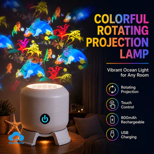 🌤️COD🌤️Đèn chiếu 3d tạo hiệu ứng động đại dương huyền ảo độ nét cao, Đèn Led xoay tự động 360 độ