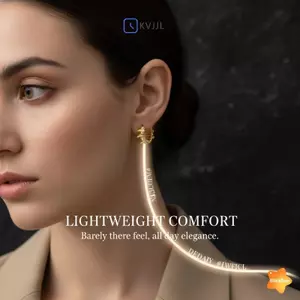 Bông tai hình tròn gợn sóng dành cho nữ Thiết kế không đều cổ điển Trang sức bông tai nhẹ tối giản cho ngày và bữa tiệc mới