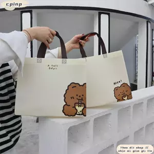 Túi mua sắm CPINCP, Túi đeo nách thông thường hợp thời trang, Túi xách vải không dệt chống thấm nước 2024 Túi xách sức chứa lớn Cuộc sống hàng ngày