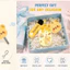 Giá đỡ móc khóa xe máy hoạt hình dễ thương, kiểu bảo vệ chìa khóa bằng da PU có móc khóa, Bộ vỏ chìa khóa chống nước bền