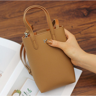 Túi đựng điện thoại di động da bò phong cách mới dành cho nữ Túi Messenger thời trang đơn giản
