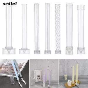 Khuôn nến SMILE DIY Craft Handmade Match Xi lanh lớn Rib Nhà thờ Làm xà phòng