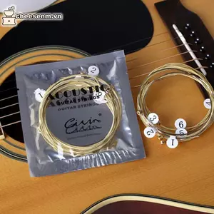 Cheenm 1 Bộ 6 Dây Đàn Guitar Thép Mạ Niel Cho Đàn Guitar Acoustic VN