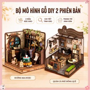 DIY-Mô Hình Nhà Gỗ 3D Lắp Ráp DIY – Bộ Kệ Sách Ma Thuật, Quà Tặng Cao Cấp, Handmade ý Nghĩa Cho Bé Trai, Bé Gái
