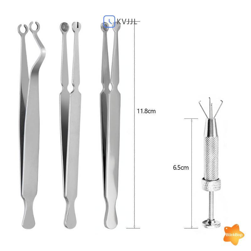 [KvJJL-t] Dụng cụ kẹp kẹp xỏ khuyên bằng thép không gỉ Lip Nail Earring Puncture Clip Mở Đóng tai Mũi vách ngăn Cơ thể Công cụ xỏ khuyên mới
