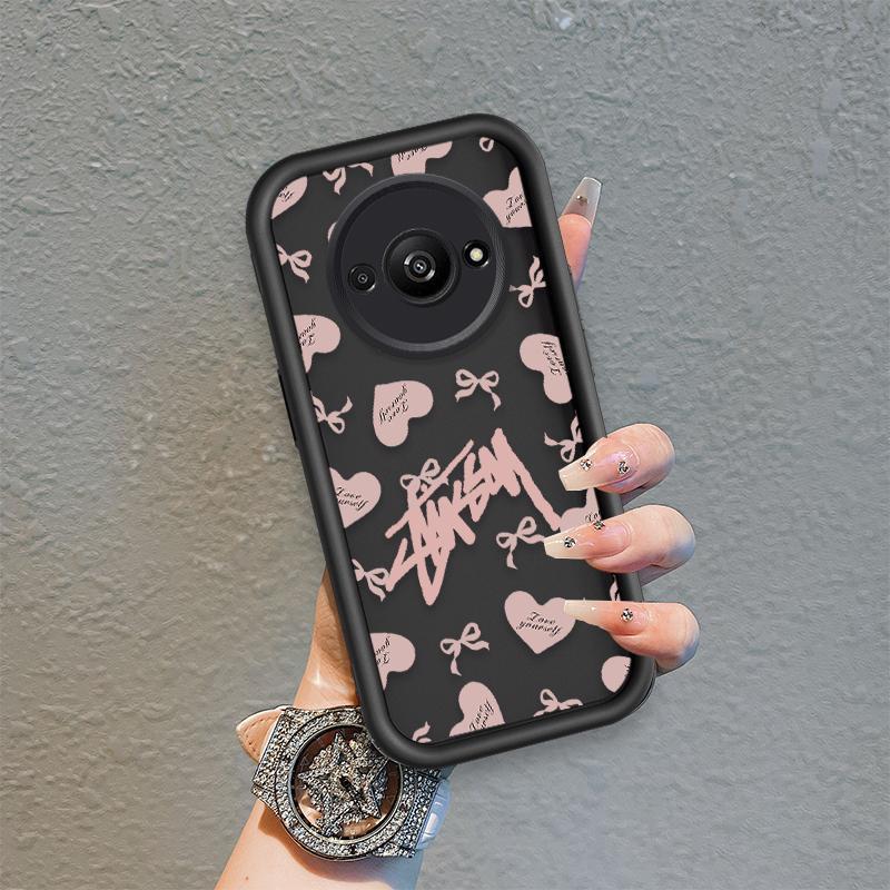 Áp dụng cho Redmi A3 / POCO C61 4G Vỏ điện thoại mềm bằng silicon hoạt hình TPU nơ thiên thần Vỏ lưng chống sốc