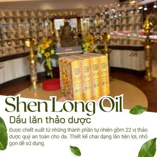 [XÁCH TAY THÁI LAN] Dầu Gió Lăn 22 Vị Thảo Dược Hoàng Gia Shen Long Oil Thái Lan 8ml