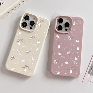Ốp Điện Thoại Nơ Thỏ Dễ Thương Cho OPPO A3 A5 A6 Pro A3X A5X A6X A6S Reno 15F 11F 12F 13F 14F 10 11 12 13 14 15 Pro Vỏ Họa Tiết Lánh Thời Trang Graffiti Matte Hàn Quốc