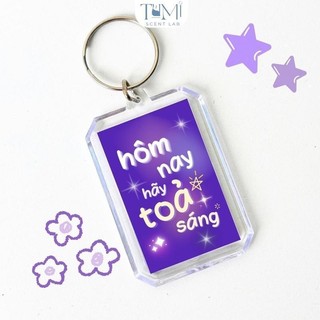 Quà Tặng 20/10, Móc Khoá Thông Điệp, Lời Nhắn Truyền Động Lực, KeyChain Treo Balo, Chìa Khoá Siêu Dễ Ng TRÍ DECOR SHOP