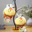 E-WOITD 1 Cái Kawaii Giỏ Hoa Dễ Thương Búp Bê Ong Nhỏ Đồ Chơi Sang Trọng Móc Khóa Mặt Dây Chuyền Trẻ Em Bapa Phụ Kiện Quà Tặng Ngày Lễ E-WOITD