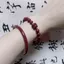 2025 Mới Phong Cách Trung Quốc Hợp Thời Trang Đầu Sư Tử Vòng Tay Nam Nữ Phong Cách Benming Năm Cao Giả Cinnabar Vòng Tay Quà Tặng