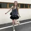 Fried Street Độc Đáo Sling Dây Kiểm Tra Áo Vest Nữ Mùa Hè 2026 Phong Cách Mới Buộc Dây Ngoài Mặc Top Che Thịt S