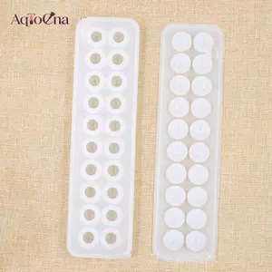 AqToCna Nhựa Silicon Bóng Hạt Khuôn Mặt Dây Chuyền Khuôn DIY Thủ Công Trang Sức Làm Dụng Cụ AqToCna